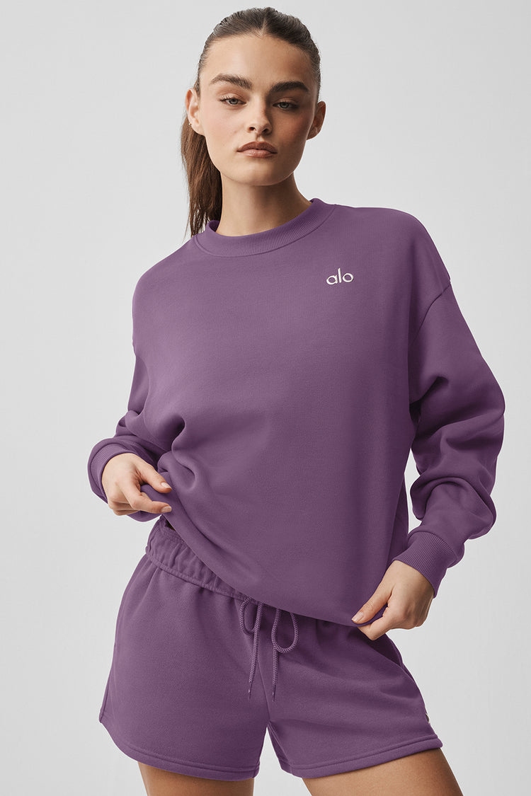 Alo Yoga Accolade Crew Neck Purple