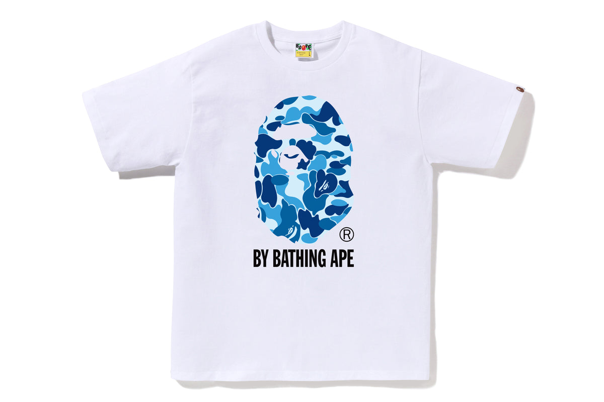 A Bathing Ape Camo Big Ape Head Tee Blanc/Bleu