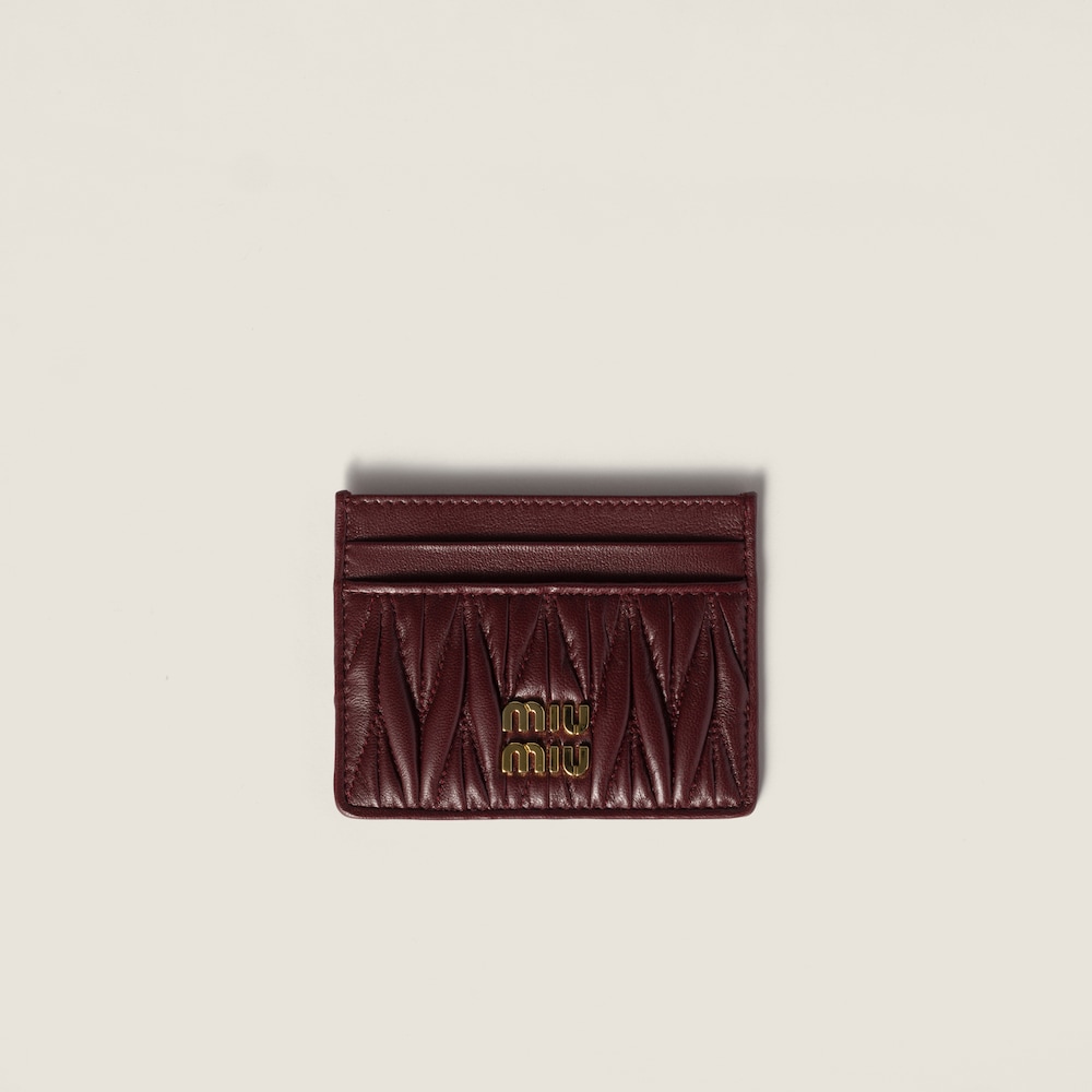 Miu Miu Porte-Cartes Bordeaux