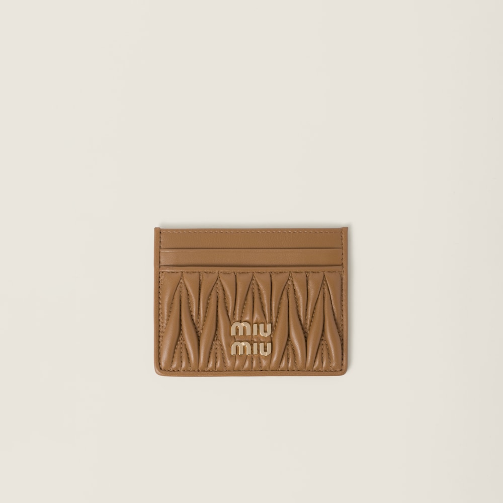 Miu Miu Porte-Cartes Camel