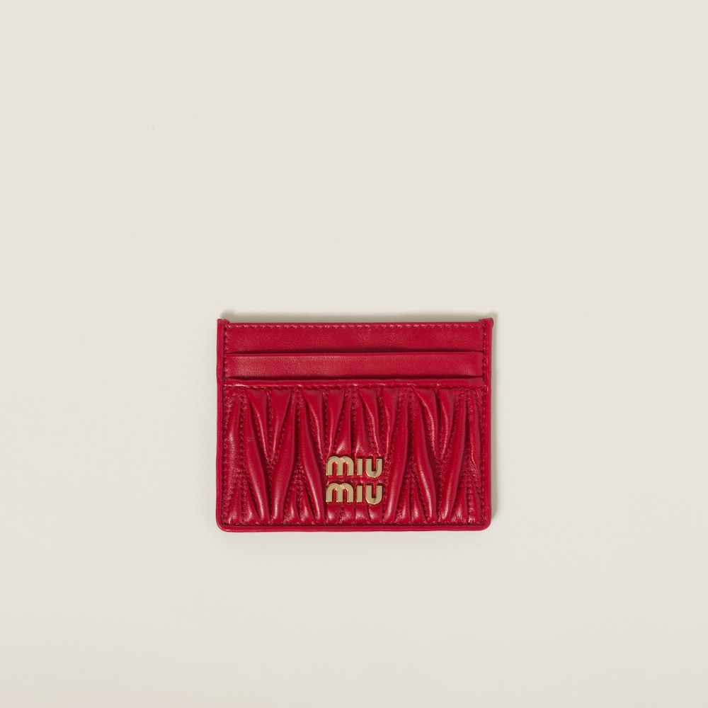 Miu Miu Porte-Cartes Rouge
